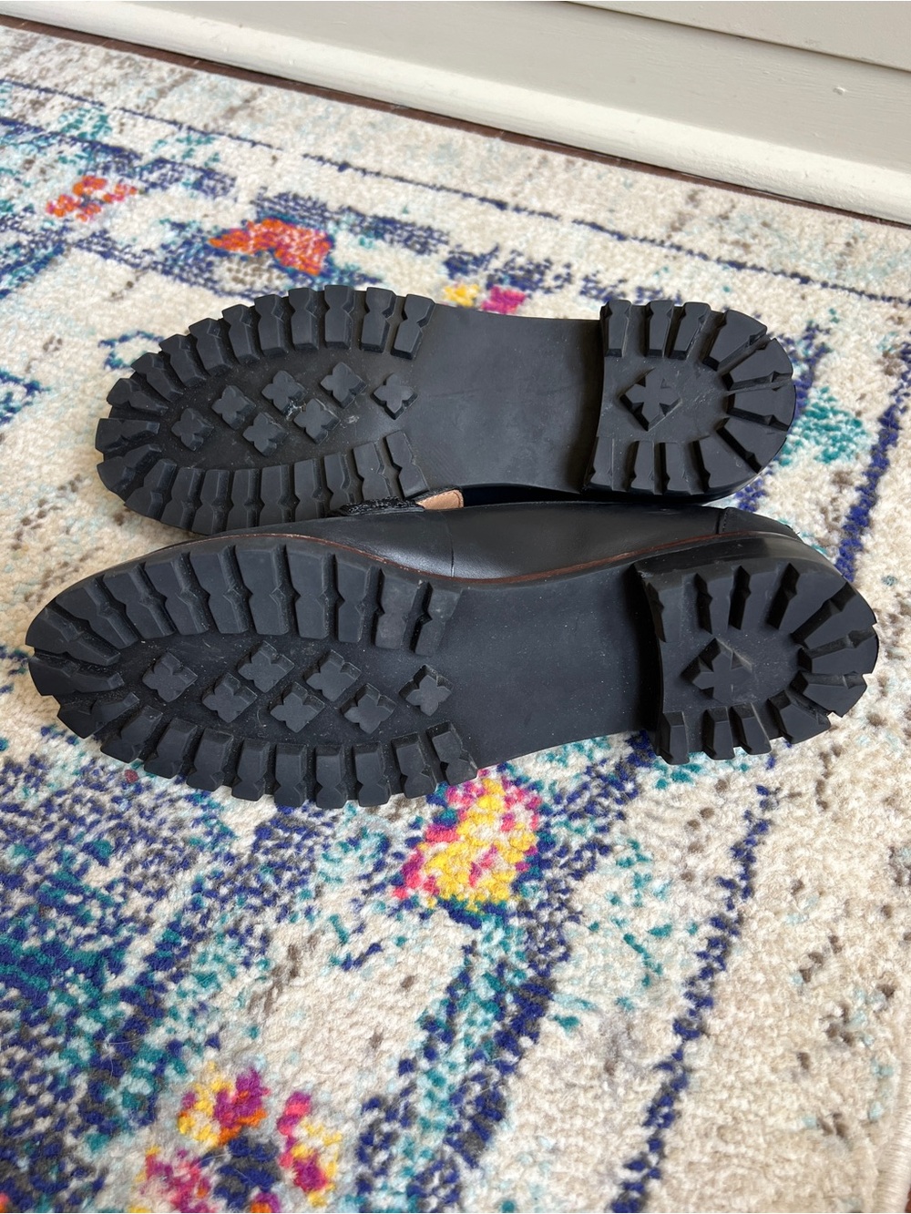 Madewell The Corinne Lugsole Loafer in Black Leather NE526 size women’s 8 - Picture 5 of 8